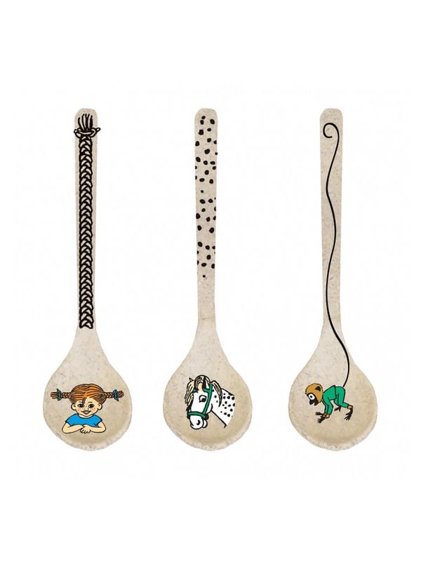 Spoons melamin 3-pack Pippi Longstocking