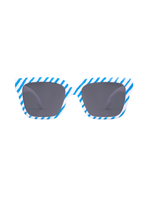 Sunglasses Patterned Blue/White