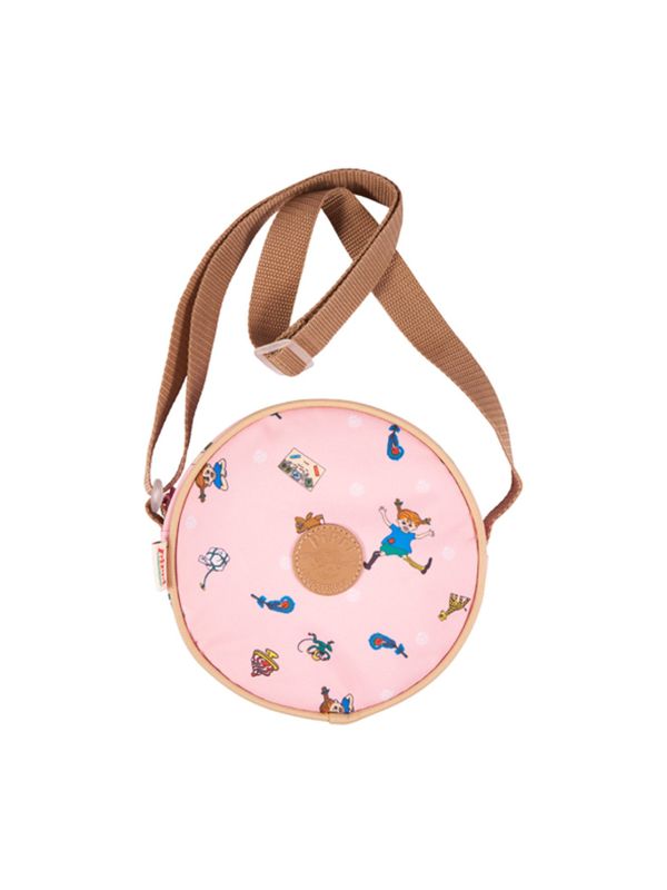 Shoulder Bag Pippi Longstocking Round Pink