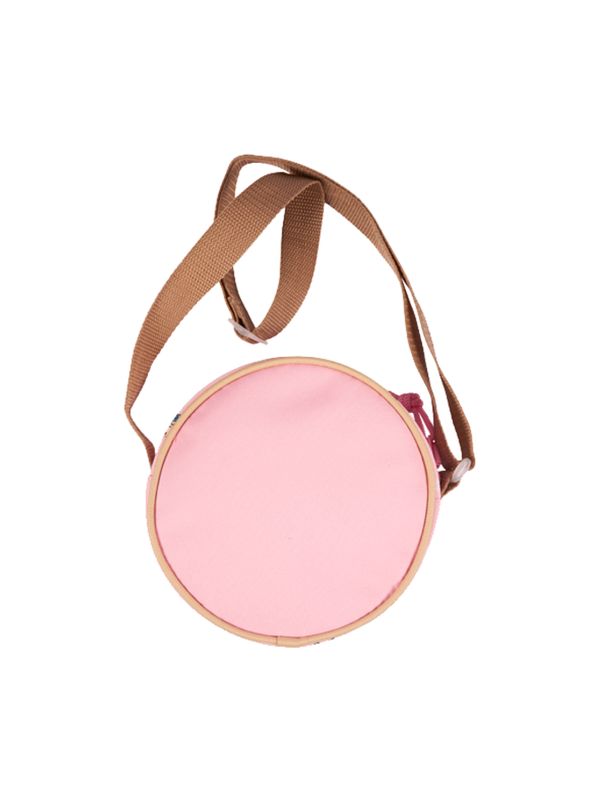 Schultertasche Pippi Langstrumpf - Rund, Rosa