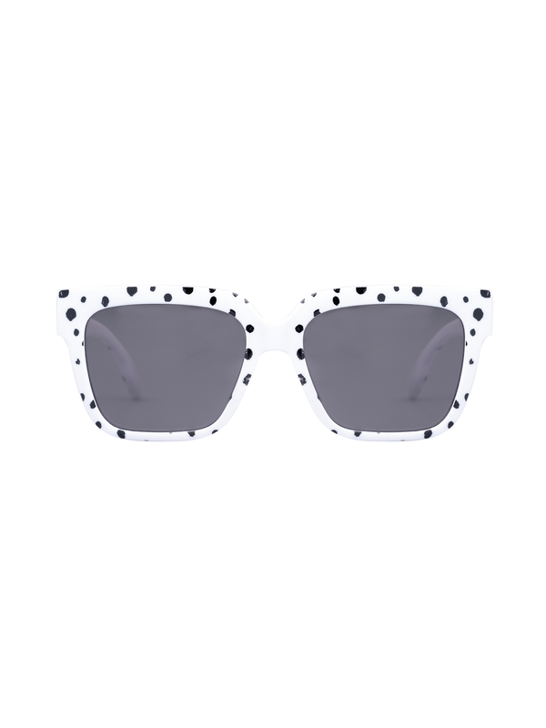 Gemusterte Sonnenbrille - Schwarz/Weiß