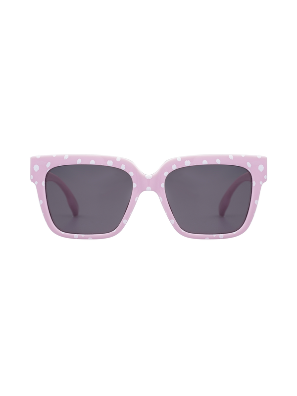 Gemusterte Sonnenbrille - Rosa/Weiß