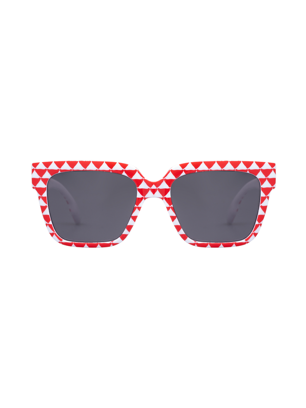 Sunglasses Patterned Red/White