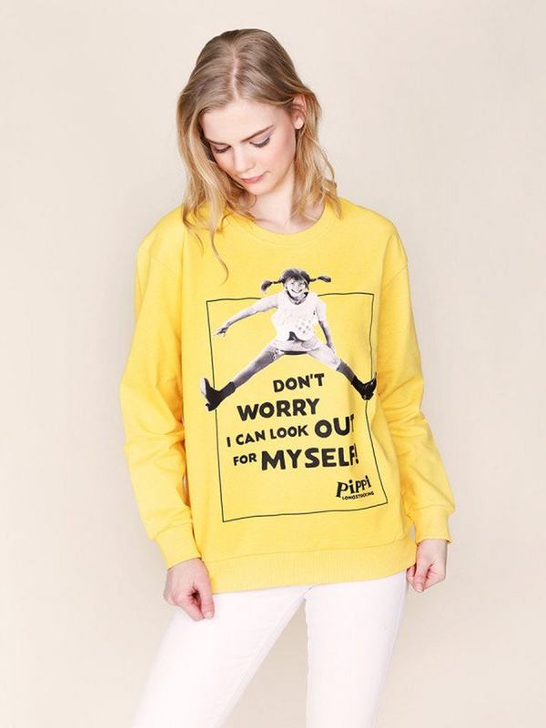 Sweatshirt Pippi Longstocking - Don't worry - Vuxen