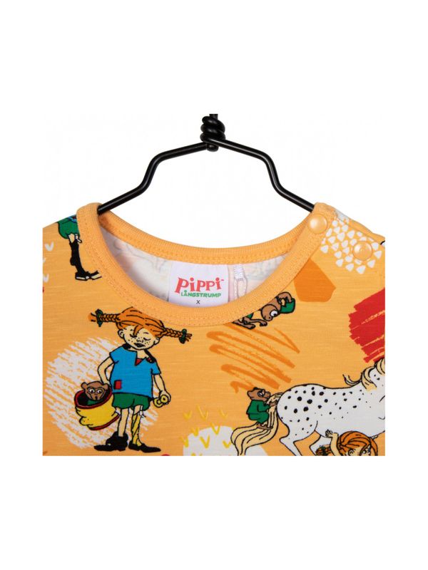 Kleid Pippi Langstrumpf -  Apricot