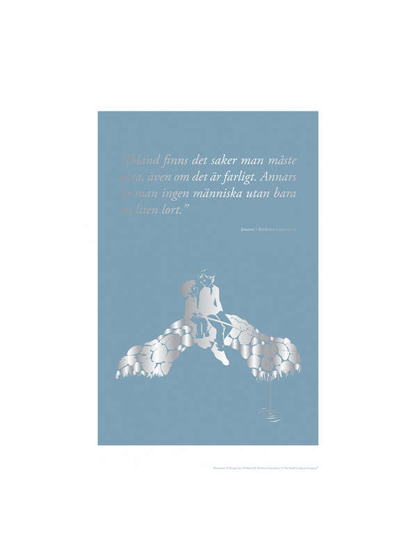 Poster Brother Lionheart Quote - 30x40 cm