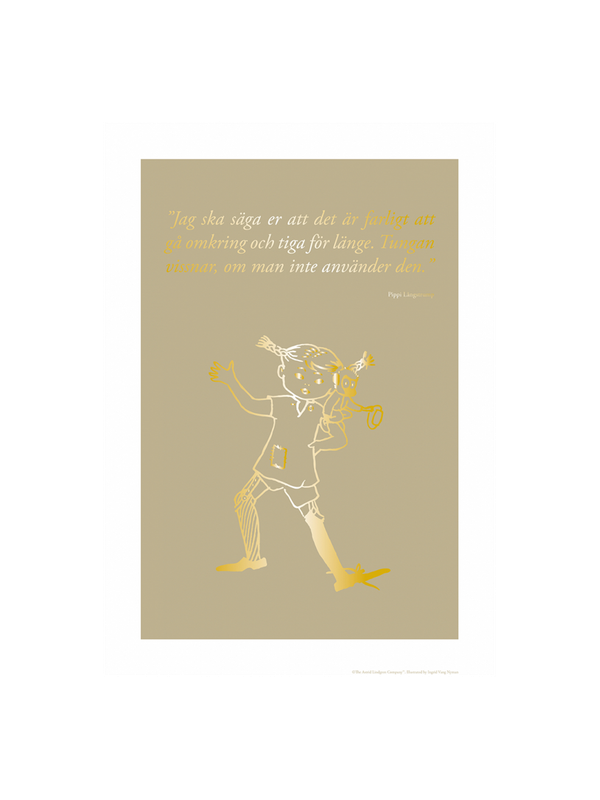 Poster Pippi Longstocking - 30x40 cm