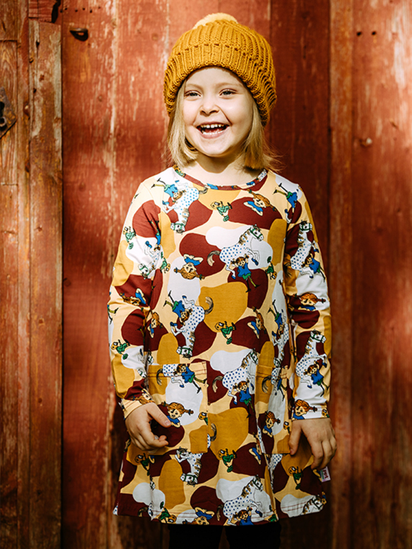 Dress Pippi Longstocking - Brown