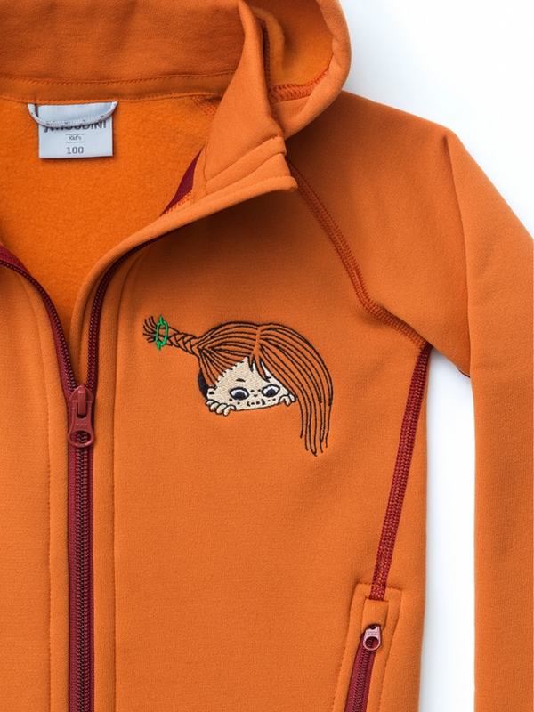 Fleece jacket Pippi Longstocking - Orange