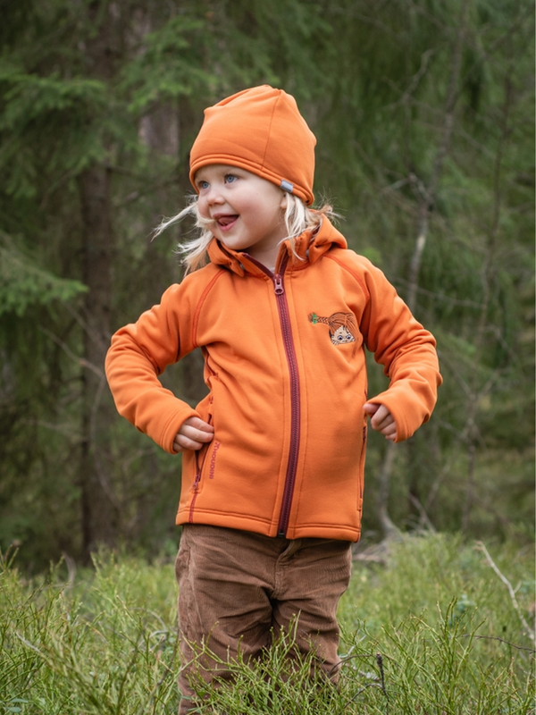 Fleece jacket Pippi Longstocking - Orange