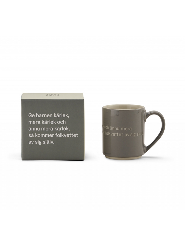 Mug - Ge barnen kärlek (Grey)