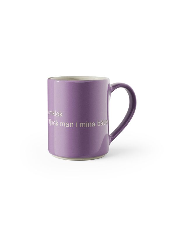 Tasse - Jag är en vacker och genomklok man - Lila