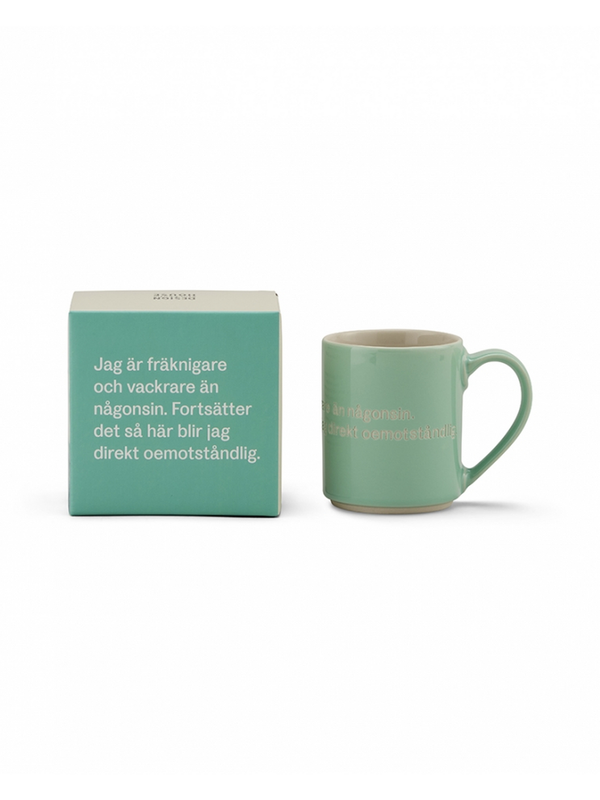 Mug - Jag är fräknigare och vackrare än någonsin (Green)