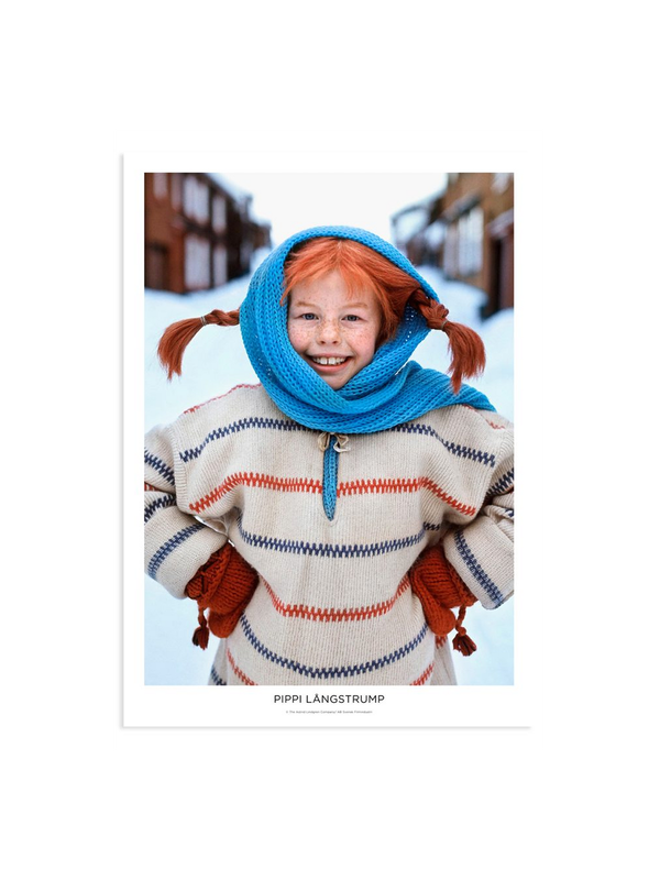 Poster Pippi Langstrumpf mag den Winter - 50x70cm