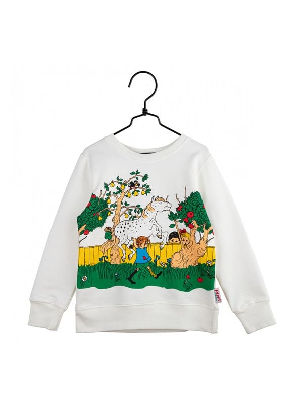 Sweatshirt Pippi Longstocking - White
