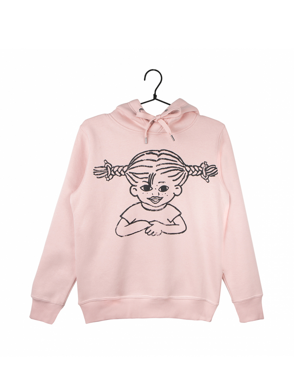 Hoodie Pippi Långstrump Vuxen - Rosa