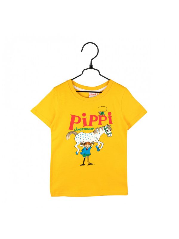 T-shirt Pippi Långstrump - Gul