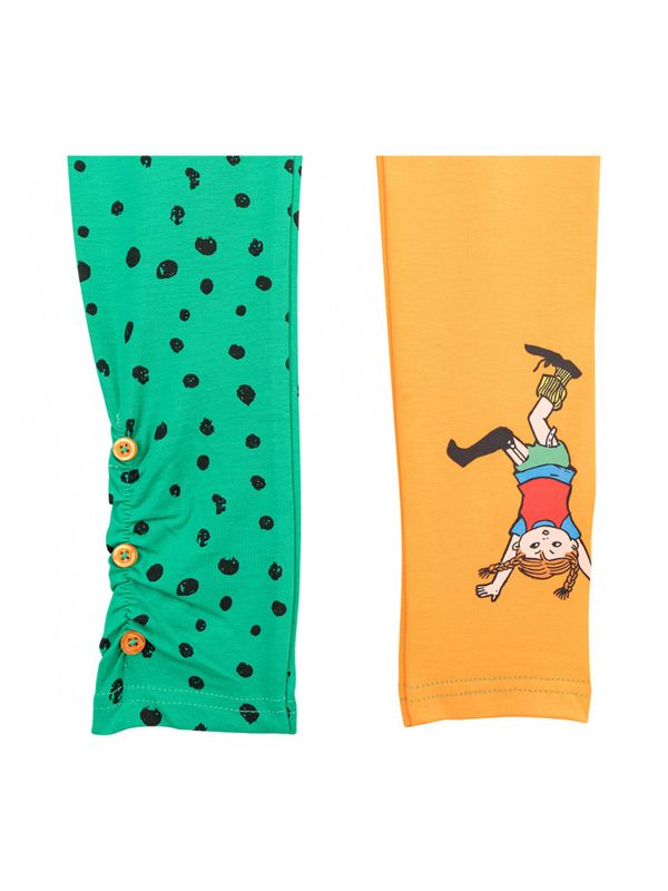 Leggings Pippi Longstocking - Green/orange