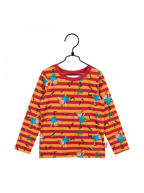 Sweatshirt Pippi Langstrumpf - Orange/Weinrot