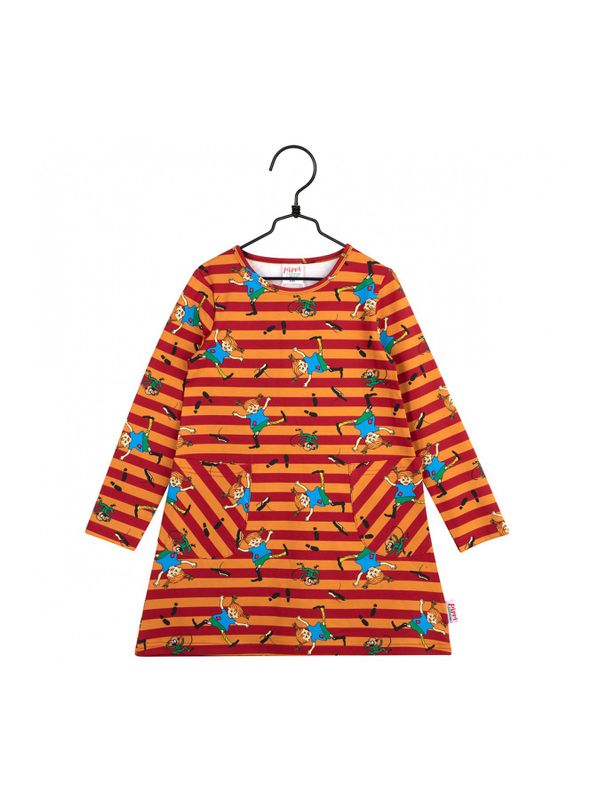 Dress Pippi Longstocking - Red/Orange