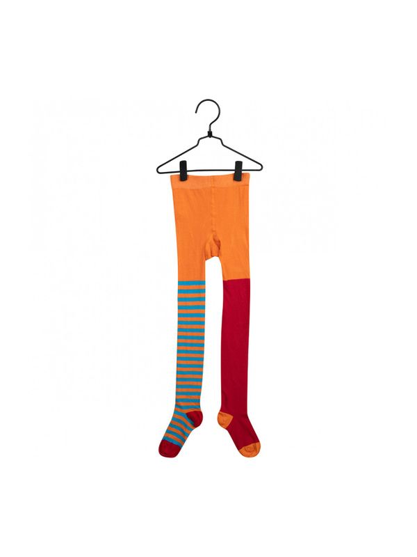 Tights Pippi Longstocking - Orange/Dark Red