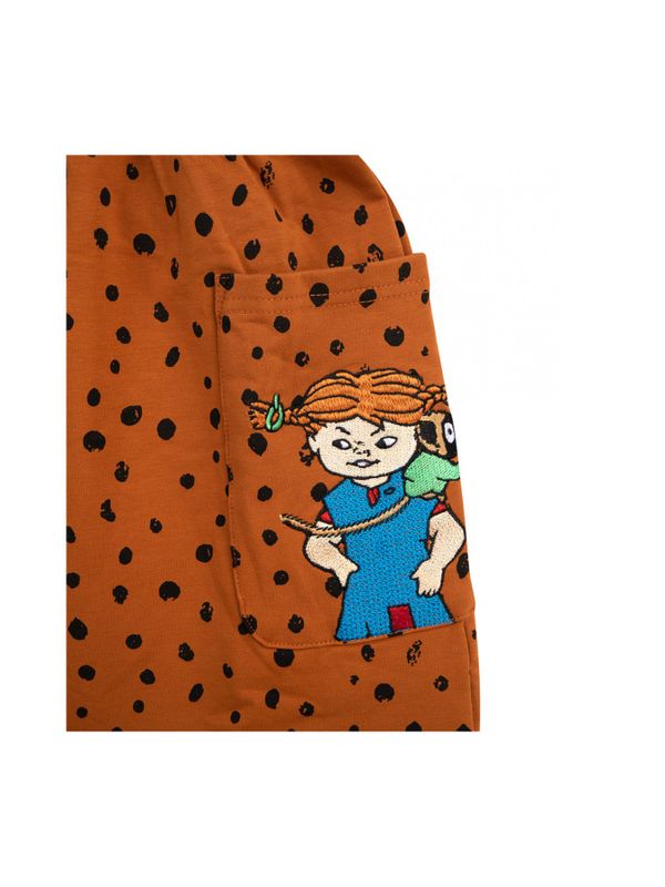 Dungaree Dress Pippi Longstocking - Brown