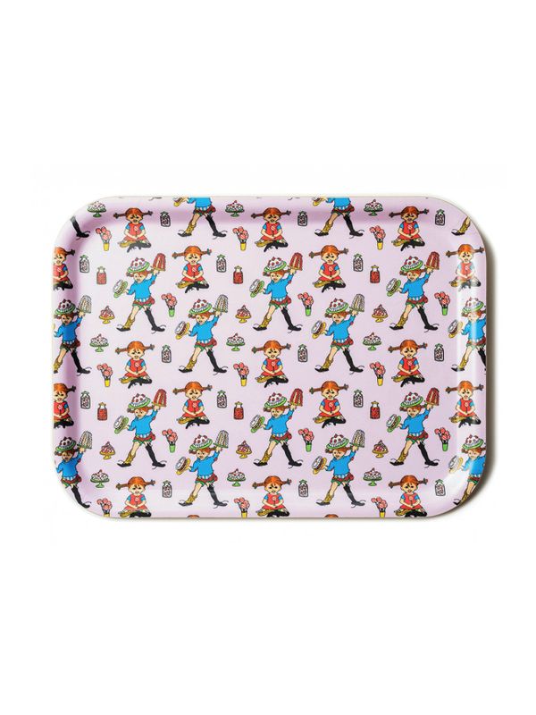 Tray Pippi Longstocking Pink 43x33 cm