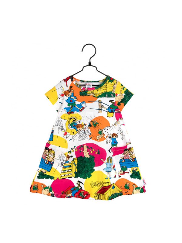 Klänning Pippi Långstrump - Vit