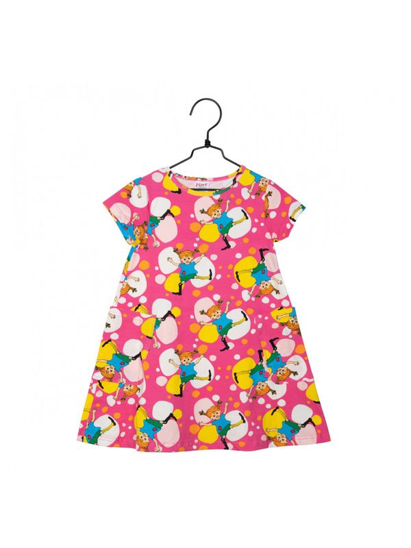 Dress Pippi Longstocking A–line - Cerise