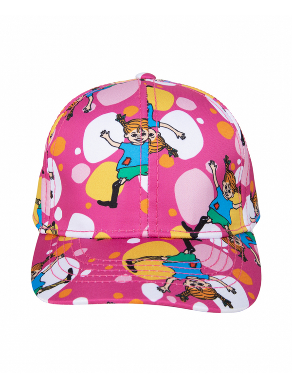 Cap Pippi Longstocking Patterned - Cerise