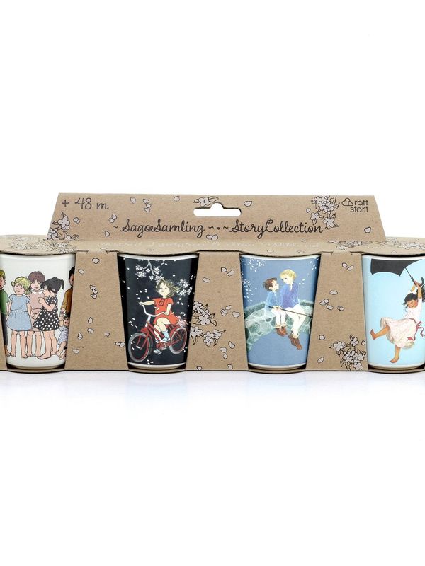 Mugg Astrid Lindgren 4-pack