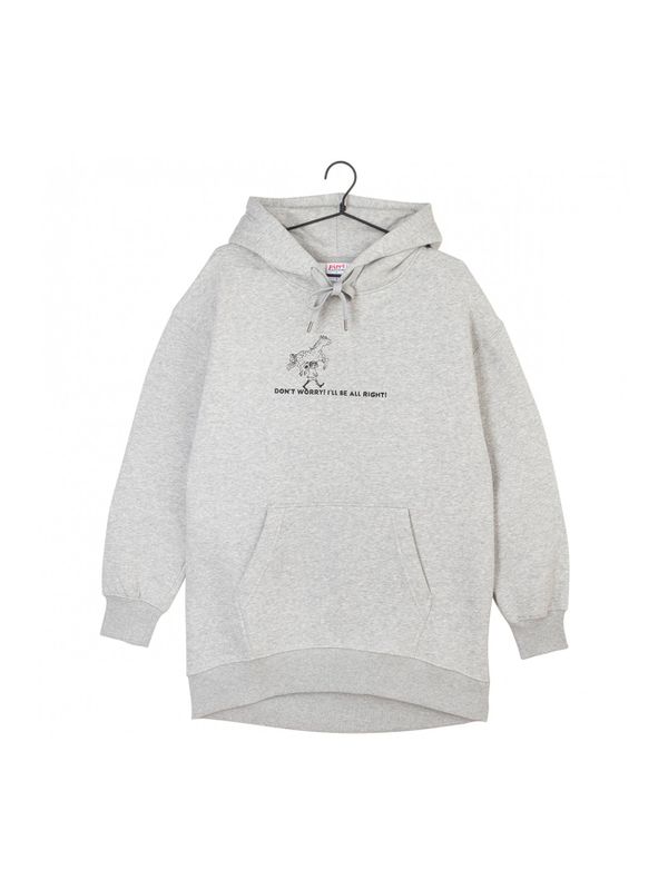 Hoodie Pippi Longstocking - Grey Mélange