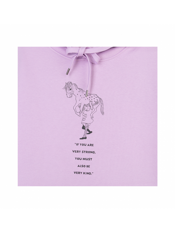 Hoodie Pippi Longstocking Adult - Light purple