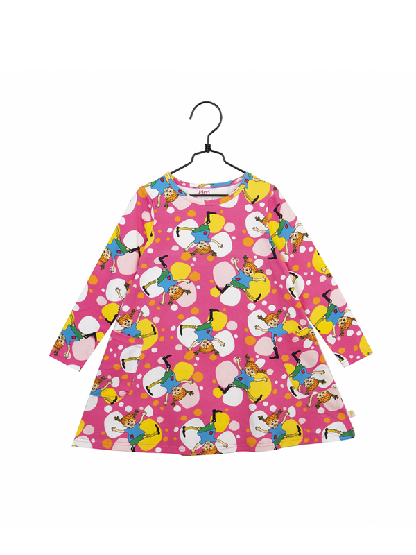 Dress Pippi Longstocking - Cerise