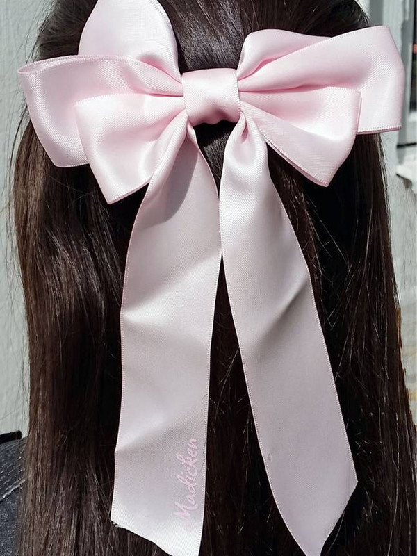 Hair Slide with Bow Mardie -Pink