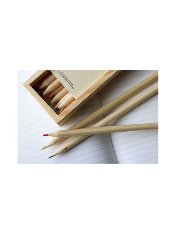 Colour pencils in wooden box Astrid Lindgren