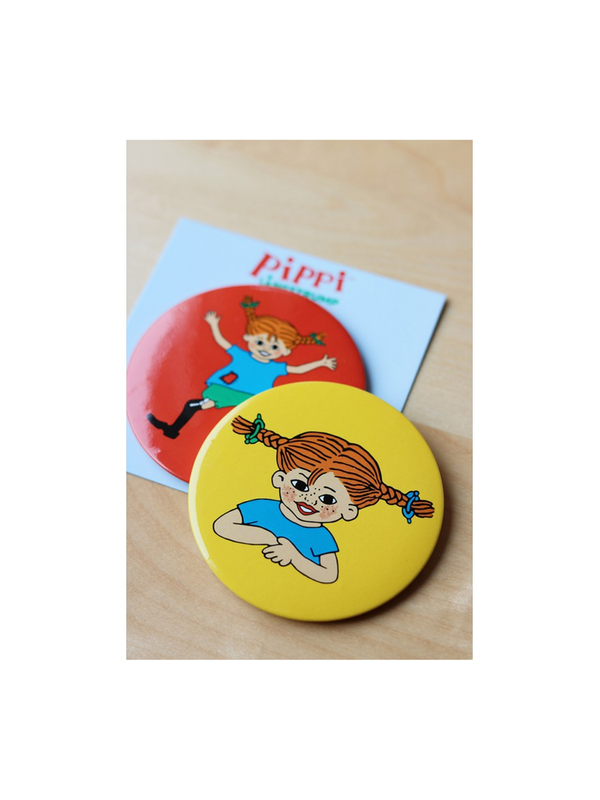 Pocket Mirror Pippi Longstocking Yellow