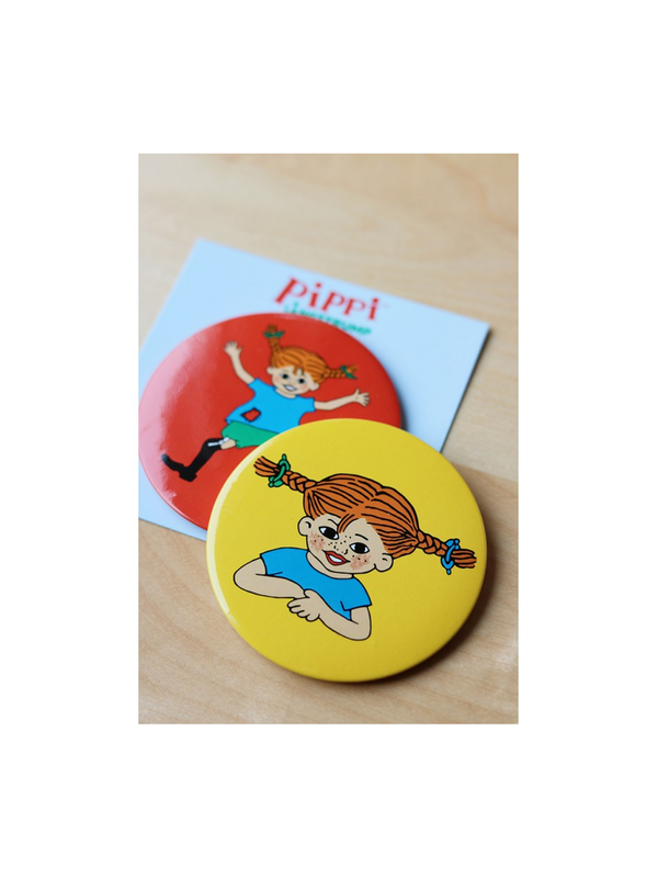 Pocket Mirror Pippi Longstocking Red