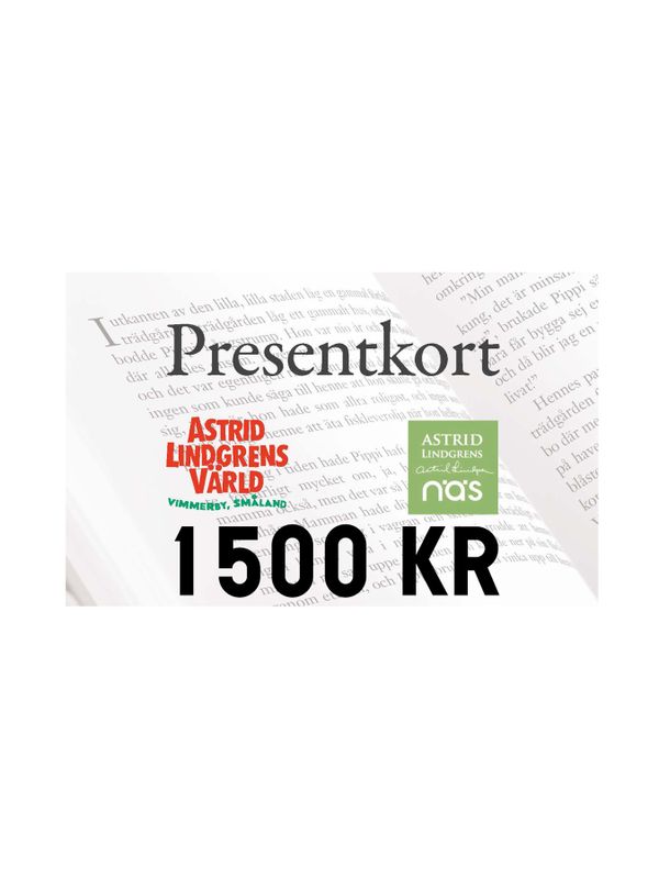 Presentkort 1500 kr