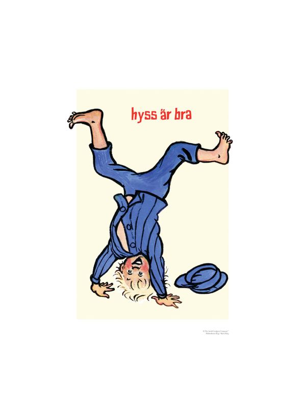 Poster Emil: Hyss är bra 30x40cm - Swedish