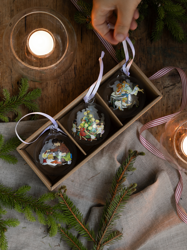 Weihnachtskugeln 3er-Pack - Die Kinder aus Bullerbü, 2. Kapitel