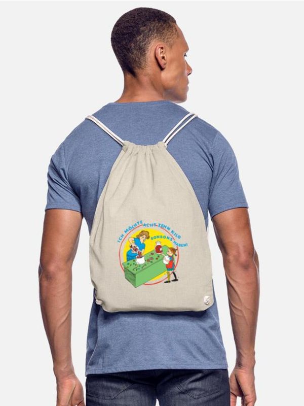 Drawstring Bag Pippi Longstocking - (quote in german)