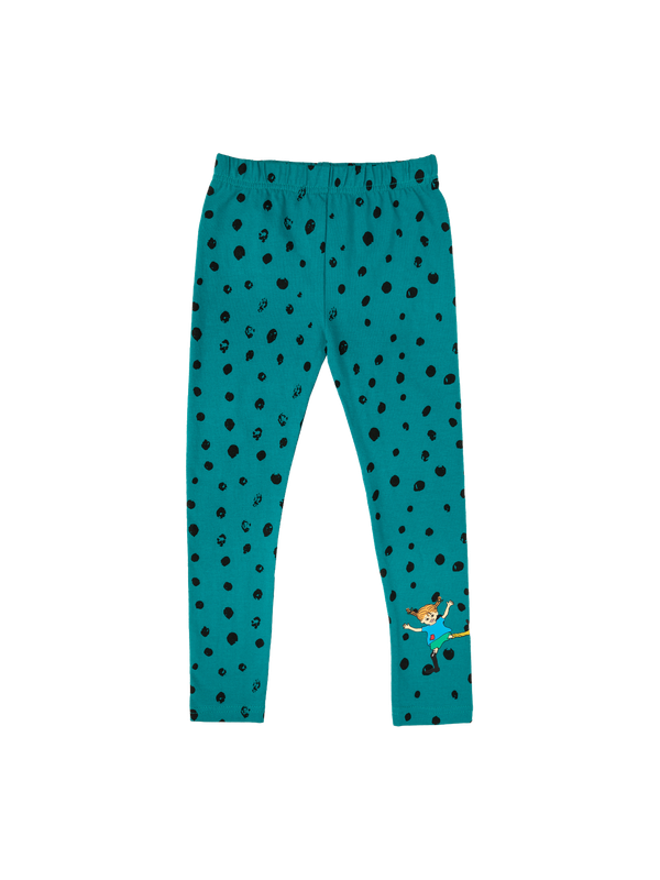 Leggings Pippi Longstocking green