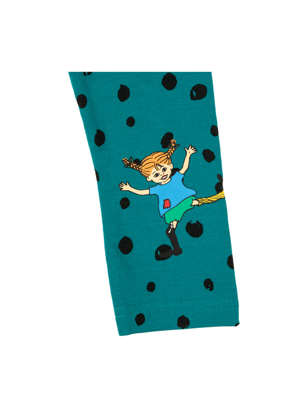 Leggings Pippi Longstocking green