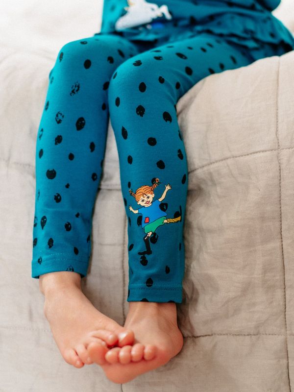 Leggings Pippi Longstocking green