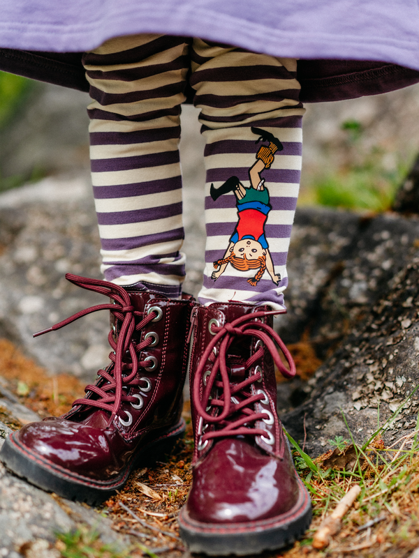 Leggings Pippi Longstocking purple