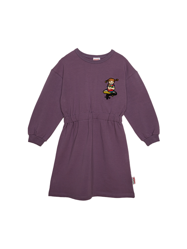 Sweatkleid Pippi Langstrumpf - Lila