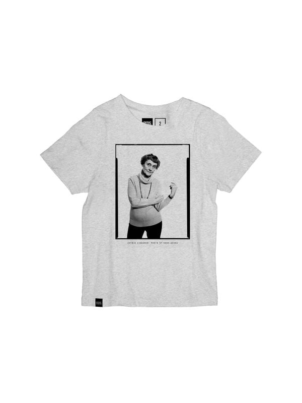 T-Shirt mit Astrid Lindgren - Grau