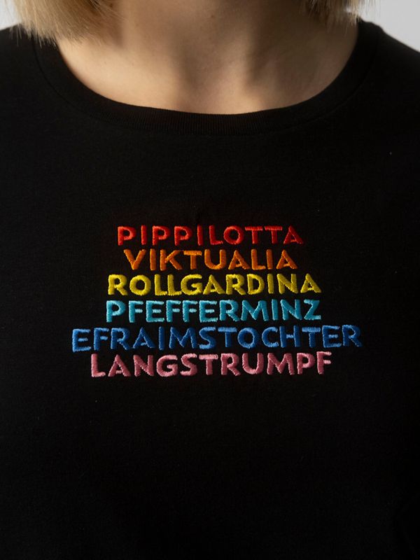 T-Shirt "Pippilotta Viktualia" - Schwarz