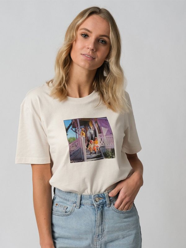 T-Shirt Pippi Langstrumpf und ihre Freunde - Altweiß